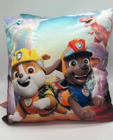 Herding Paw Patrol - Dino Rescue Dekokissen Dekokissen Gr. 40/40 cm Rubble & Zuma