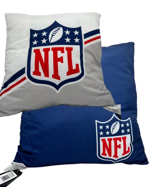 Herding NFL Football Dekokissen Dekokissen Gr. 40/40 cm grau blau