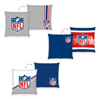 Herding NFL Football Dekokissen Dekokissen Gr. 40/40 cm grau blau