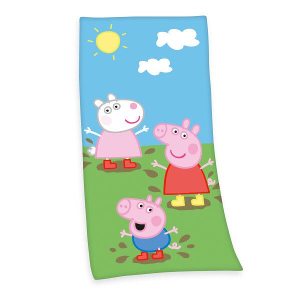 Herding Peppa Pig Velourstuch Tuch Gr. 75/150 cm