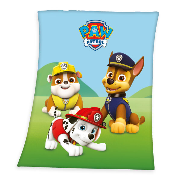 Herding Paw Patrol Fleece-Decke Kuscheldecke Gr. 130x160 cm