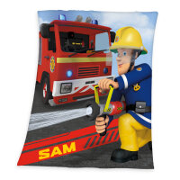 Herding Feuerwehrmann Sam Fleecedecke Kuscheldecke Gr....