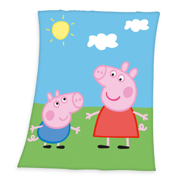 Herding Peppa Pig Fleece-Decke Kuscheldecke Gr. 130x160 cm