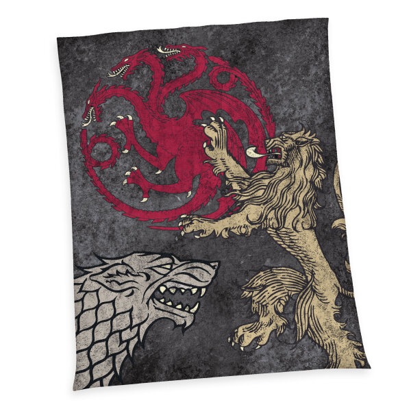 Herding Game of Thrones Wellsoft-Flauschdecke Kuscheldecke Gr. 150x200 cm