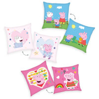 Herding Peppa Pig Dekokissen Dekokissen Gr. 40/40 cm rosa...