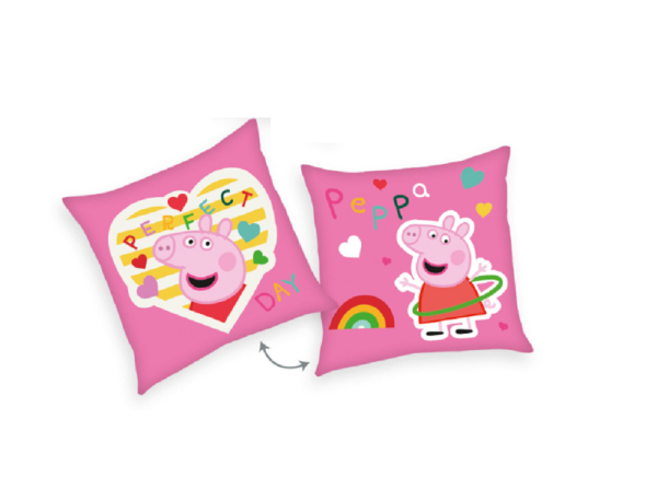 Herding Peppa Pig Dekokissen Dekokissen Gr. 40/40 cm pink Peppa Wutz