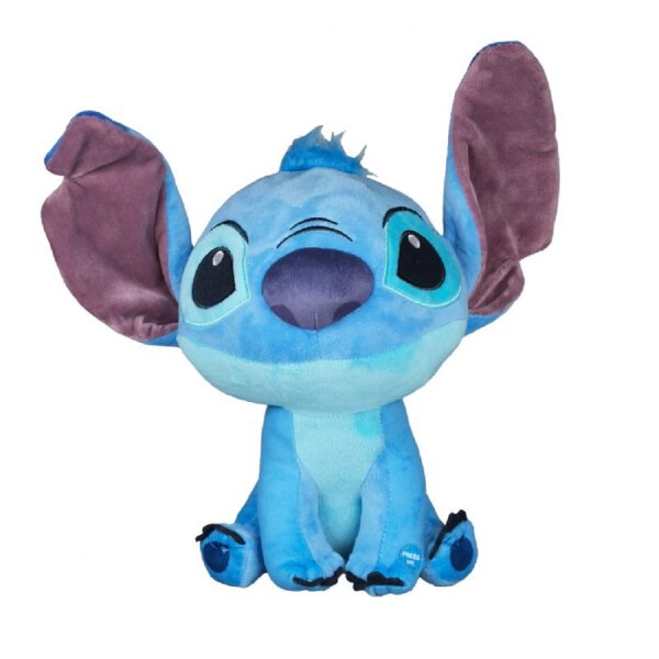 Disney Lilo und Stitch Kuscheltier mit Sound Lilo und Stitch Plüschtier XXL 25 cm Stofftier Anime Kawaii Plush Stofftier Cute Plushie Halloween Weihnachten Geschenke für Kinder