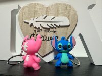 Schlüsselanhänger  Lilo & Stitch Mini Anhänger Geschenk Cartoon Schlüsselanhänger Silikon Schlüsselanhänger für Handyhülle Charme Rucksack Geschenk Stitch