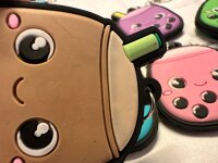 Schlüsselanhänger 6cm Mini Anhänger Geschenk Cartoon Schlüsselanhänger Silikon Schlüsselanhänger für Handyhülle Charme Rucksack Geschenk Bubble Tea braun