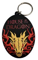 Schlüsselanhänger 6cm House of the Dragon Game of Thrones  Mini Anhänger Geschenk Cartoon Schlüsselanhänger Silikon Schlüsselanhänger für Handyhülle Charme Rucksack Geschenk Wappen Haus Targaryen Drachenkopf gelb