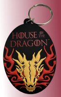 Schlüsselanhänger 6cm House of the Dragon Game of Thrones  Mini Anhänger Geschenk Cartoon Schlüsselanhänger Silikon Schlüsselanhänger für Handyhülle Charme Rucksack Geschenk Wappen Haus Targaryen Drachenkopf gelb