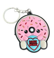 Schlüsselanhänger  Mini Anhänger Geschenk Cartoon Schlüsselanhänger Silikon Schlüsselanhänger für Handyhülle Charme Rucksack Geschenk SA Love Hearts Donut