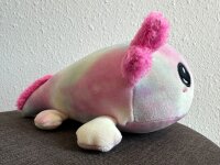 Axolotl Echse Molch Salamnder Kuscheltier Figur Plüsch Tintenfisch Spiel Puppe XL 29 cm Plüschtier Püsch Wassertier pink rosa