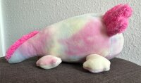 Axolotl Echse Molch Salamnder Kuscheltier Figur Plüsch Tintenfisch Spiel Puppe XL 29 cm Plüschtier Püsch Wassertier pink rosa