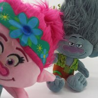 Trolls Plüsch Kuscheltier XXL 40 cm pink Trolls Plüschtier Anime Kawaii Plush Stofftier Cute Plushies Plüschtiere Plushie Halloween Weihnachten Geschenke für Kinder