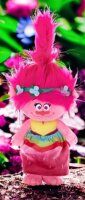 Trolls Plüsch Kuscheltier XXL 40 cm pink Trolls mit Kleid Plüschtier Anime Kawaii Plush Stofftier Cute Plushies Plüschtiere Plushie Halloween Weihnachten Geschenke für Kinder