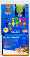 Radiergummi Puzzle Paw Patrol Chase, Everest, Rubble, Marshall, Skye,1 Stück 4,5 x 6 cm Überraschungspaket keine freie Auswahl . Mädchen und Jungen Geschenk Cartoon  Silikon