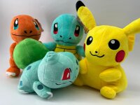 Soma Pokemon Kuscheltier Glumanda Plüschtier XXL 17 cm Stofftier Anime Kawaii Plush Stofftier Cute Plushie Halloween Weihnachten Geschenke für Kinder