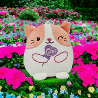 KAWAII Kuties Plüsch Kuscheltier Plüsch Plüschfigur Katze rosa weiß Stofftier für Kinder 20 cm Anime Kawaii Plush Stofftier Cute Plushie Halloween Geschenke