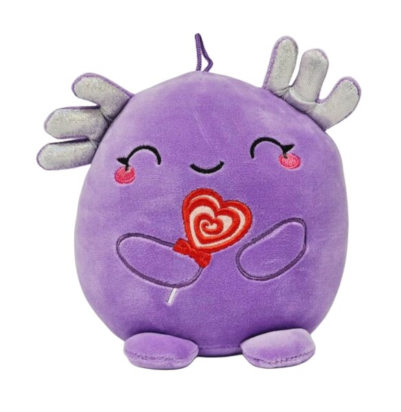 KAWAII Kuties Plüsch Kuscheltier Plüsch Plüschfigur Axolotl lila Stofftier für Kinder 20 cm Anime Kawaii Plush Stofftier Cute Plushie Halloween Geschenke