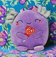 KAWAII Kuties Plüsch Kuscheltier Plüsch Plüschfigur Axolotl lila Stofftier für Kinder 20 cm Anime Kawaii Plush Stofftier Cute Plushie Halloween Geschenke