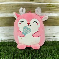 KAWAII Kuties Plüsch Kuscheltier Plüsch Plüschfigur Rentier pink Stofftier für Kinder 20 cm Anime Kawaii Plush Stofftier Cute Plushie Halloween Geschenke