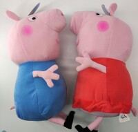 Peppa Wutz  Kuscheltier Schorsch Pig blau Kuscheltier Plüschfigur XXL 30 cm Stofftier Geschenkidee für Kinder (Schorsch Pig blau)