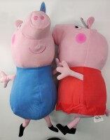 Peppa Wutz  Kuscheltier Schorsch Pig blau Kuscheltier Plüschfigur XXL 30 cm Stofftier Geschenkidee für Kinder (Schorsch Pig blau)