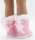 Puppenschuhe Puppen Winter Boots pink Puppenbekleidung für Puppe 43 cm