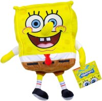 Sponge Bob Schwammkopf Spongebob Kuscheltier XXL 26 cm Plüschtier Stofftier Geschenk für Mädchen Jungen und Kinder