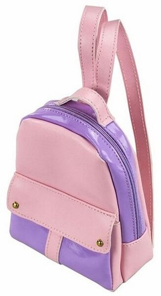 Puppen Rucksack lila pink Puppentasche Puppenbekleidung für Puppe 43 cm