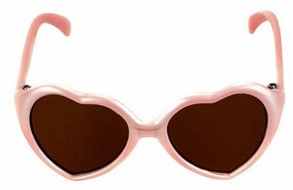 Puppen Sonnenbrille Herz Sunglasses Puppenbekleidung für Puppe 43 cm