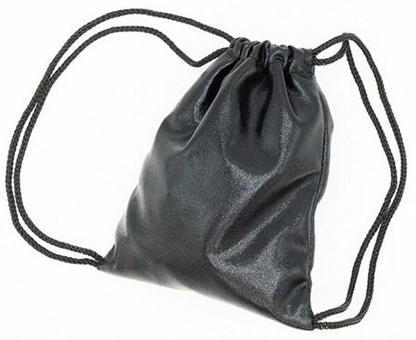 Puppen Tasche Glänzend schwarze Kordelzugtasche Puppentasche Puppenbekleidung für Puppe 43 cm