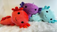 Axolotl Echse Molch 30 cm mint grün Kuscheltier Figur Plüsch Tintenfisch Spiel Puppe XL Plüschtier