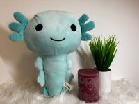 Axolotl Echse Molch 30 cm mint grün Kuscheltier Figur Plüsch Tintenfisch Spiel Puppe XL Plüschtier