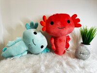 Axolotl Echse Molch 30 cm mint grün Kuscheltier Figur Plüsch Tintenfisch Spiel Puppe XL Plüschtier