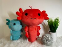 Axolotl Echse Molch 30 cm mint grün Kuscheltier Figur Plüsch Tintenfisch Spiel Puppe XL Plüschtier