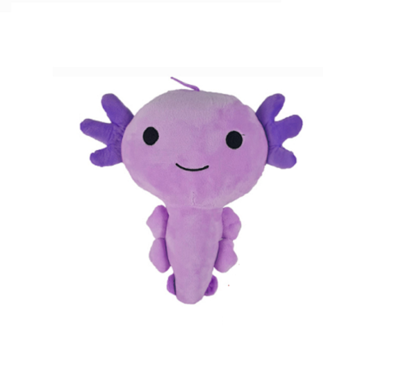 Axolotl Echse Molch 30 cm lila Kuscheltier Figur Plüsch Tintenfisch Spiel Puppe XL Plüschtier