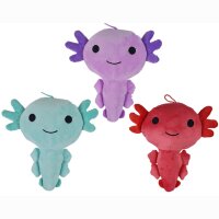 Axolotl Echse Molch 30 cm lila Kuscheltier Figur...