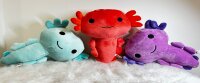 Axolotl Echse Molch 30 cm lila Kuscheltier Figur Plüsch Tintenfisch Spiel Puppe XL Plüschtier