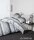 Janine Mako-Satin Bettwäsche 155 x 220 cm 80 x 80 2 teilig  J. D. 87097-08-512 platin graphit