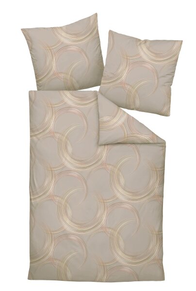 Janine Mako-Satin Kissenhülle 40 x 80 cm 1 teilig  MILANO 45099-07-602 naturell