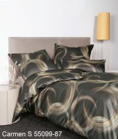 Janine Interlock-Jersey Bettwäsche 135 x 200 cm 80 x 80 2 teilig  CARMEN S 55099-87-500 schokobraun