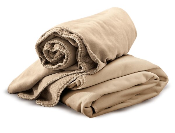 Irisette Wende-Kuscheldecke Decken Cover 8952 camel 150 x 200 cm +