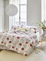 Irisette Seersucker Bettwäsche Set Easy 8519 rot 140...