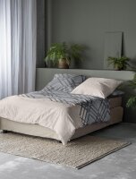 Irisette Edel-Feinbiber Bettwäsche Set Koala 8529 grau 135 x 200 cm + 1 Kissenbezug 80x80 cm