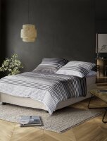 Irisette Tencel-Satin Bettwäsche Set Lotus 8578 grau 135 x 200 cm + 1 Kissenbezug 80x80 cm