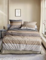 Irisette Tencel-Satin Bettwäsche Set Lotus 8578 kupfer 140 x 200 cm + 1 Kissenbezug 90x70 cm