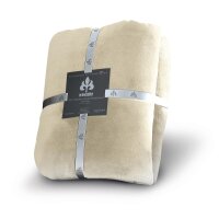 Irisette Kuscheldecke uni Decken Relax 8900 sand 150 x...