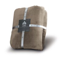 Irisette Kuscheldecke uni Decken Relax 8900 taupe 150 x...